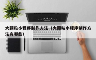 白山大颗粒小程序制作方法（大颗粒小程序制作方法有哪些）